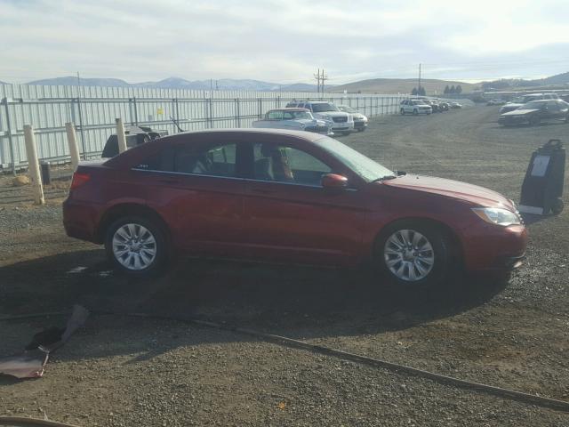 1C3CCBAB1DN733946 - 2013 CHRYSLER 200 LX MAROON photo 9