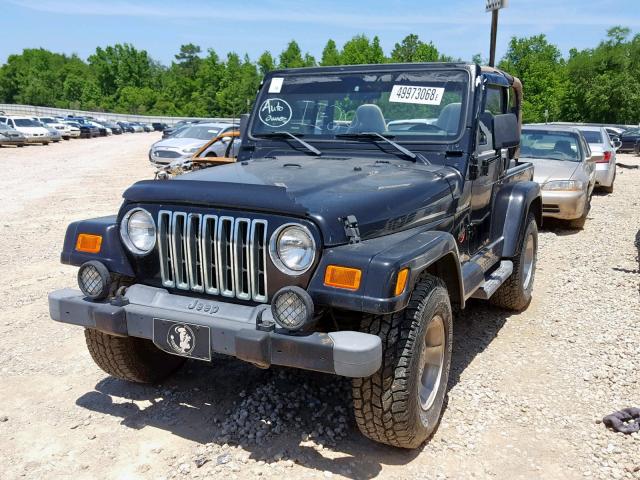 1J4FA59S72P701261 - 2002 JEEP WRANGLER / BLACK photo 2