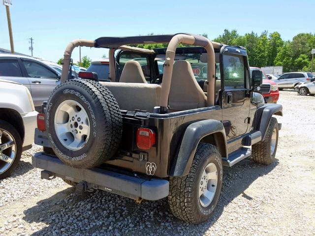 1J4FA59S72P701261 - 2002 JEEP WRANGLER / BLACK photo 4