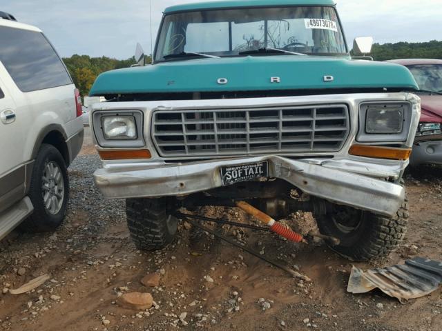 F14BLAJ4098 - 1978 FORD F150 TURQUOISE photo 9