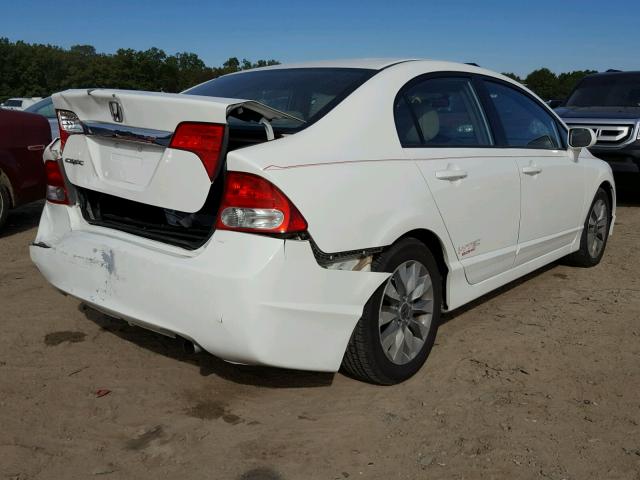 2HGFA1F98AH513238 - 2010 HONDA CIVIC EXL WHITE photo 4