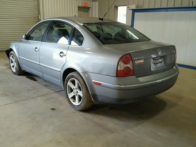 WVWRH63B74P107687 - 2004 VOLKSWAGEN PASSAT GLX GRAY photo 3