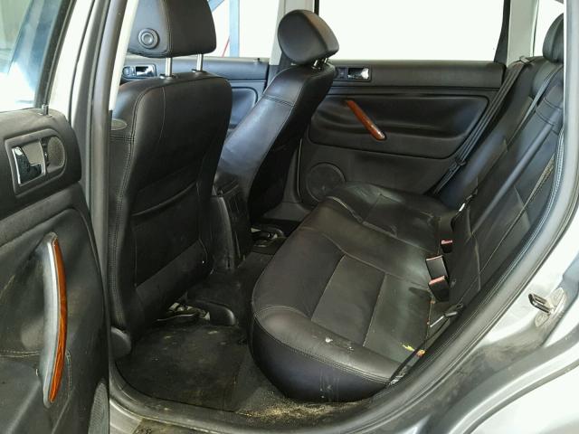 WVWRH63B74P107687 - 2004 VOLKSWAGEN PASSAT GLX GRAY photo 6