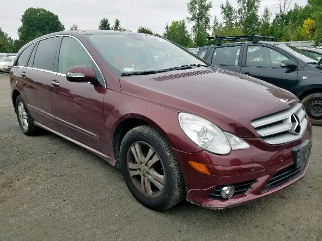 4JGCB22E98A077219 - 2008 MERCEDES-BENZ R 320 CDI BURGUNDY photo 1