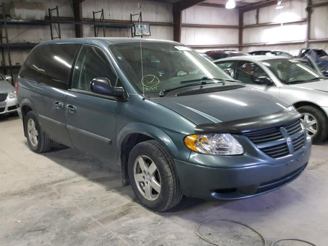 1D4GP45R15B265680 - 2005 DODGE CARAVAN SX GREEN photo 1