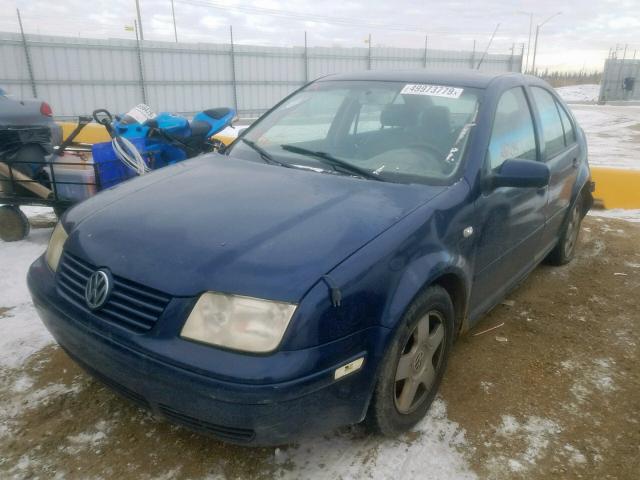 3VWSS29M61M080517 - 2001 VOLKSWAGEN JETTA GLS BLUE photo 2