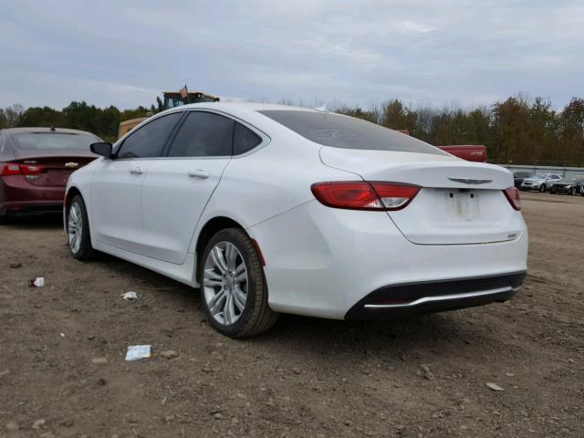 1C3CCCAB6FN651641 - 2015 CHRYSLER 200 LIMITE WHITE photo 3