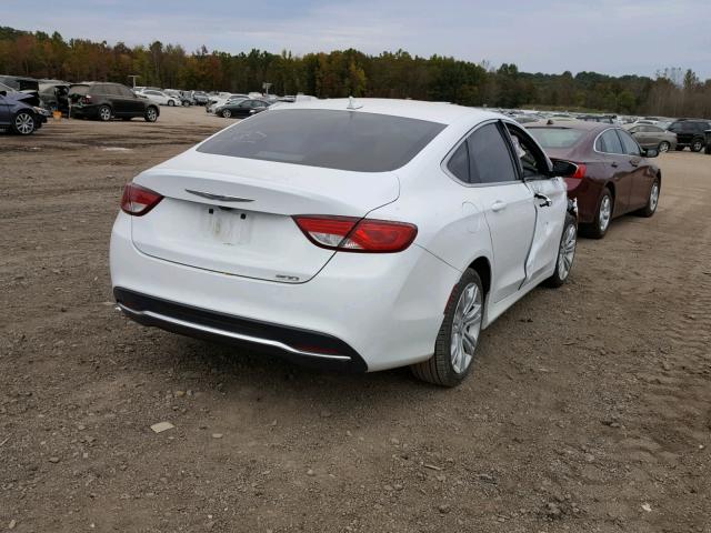 1C3CCCAB6FN651641 - 2015 CHRYSLER 200 LIMITE WHITE photo 4