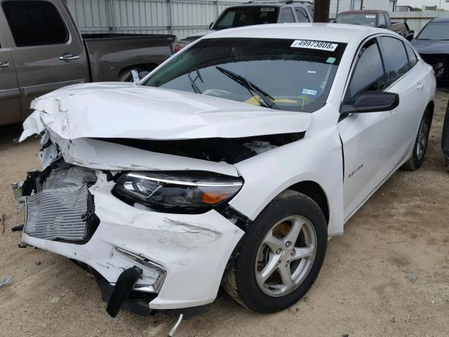 1G1ZB5STXHF256668 - 2017 CHEVROLET MALIBU LS WHITE photo 2
