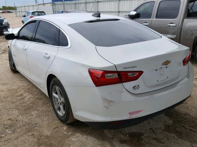 1G1ZB5STXHF256668 - 2017 CHEVROLET MALIBU LS WHITE photo 3
