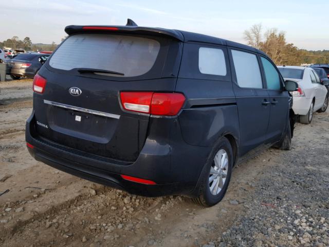 KNDMA5C13G6126649 - 2016 KIA SEDONA L BLACK photo 4