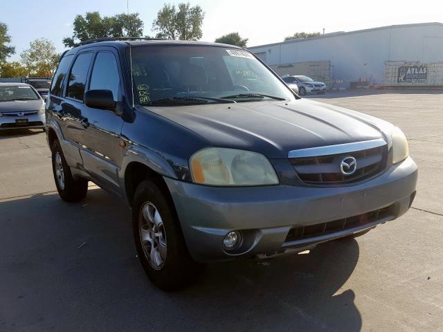 4F2YU09102KM45073 - 2002 MAZDA TRIBUTE LX BLUE photo 1