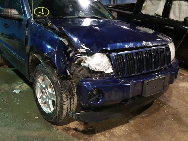 1J4GR48K56C180188 - 2006 JEEP GRAND CHER BLUE photo 9