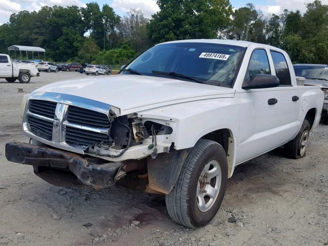 1D7HE28N95S223879 - 2005 DODGE DAKOTA QUA WHITE photo 2