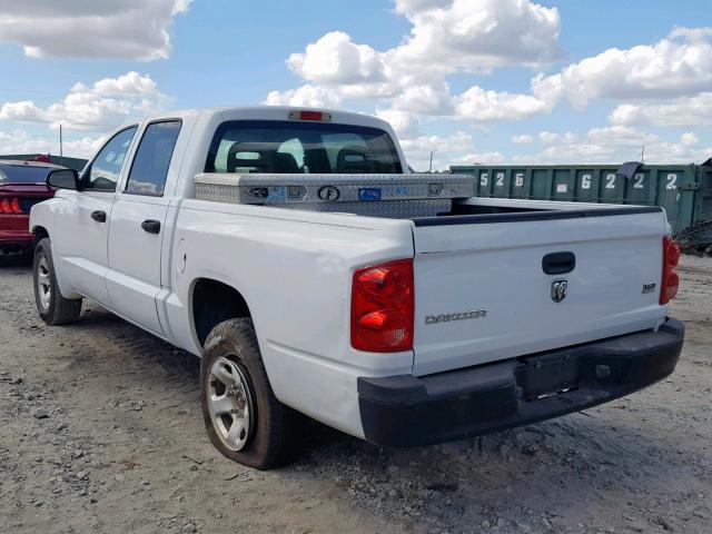 1D7HE28N95S223879 - 2005 DODGE DAKOTA QUA WHITE photo 3