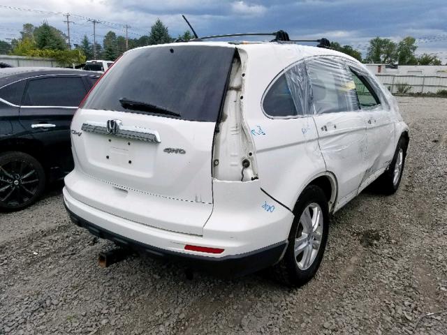 5J6RE4H70BL052208 - 2011 HONDA CR-V EXL WHITE photo 4