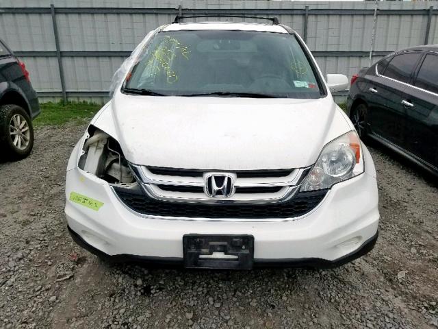 5J6RE4H70BL052208 - 2011 HONDA CR-V EXL WHITE photo 9