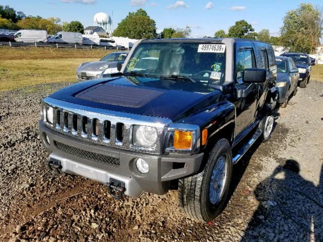 5GTEN13E788137270 - 2008 HUMMER H3 BLACK photo 2