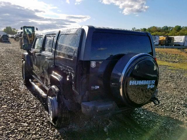 5GTEN13E788137270 - 2008 HUMMER H3 BLACK photo 3