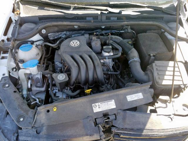 3VW2K7AJ8EM425020 - 2014 VOLKSWAGEN JETTA BASE WHITE photo 7