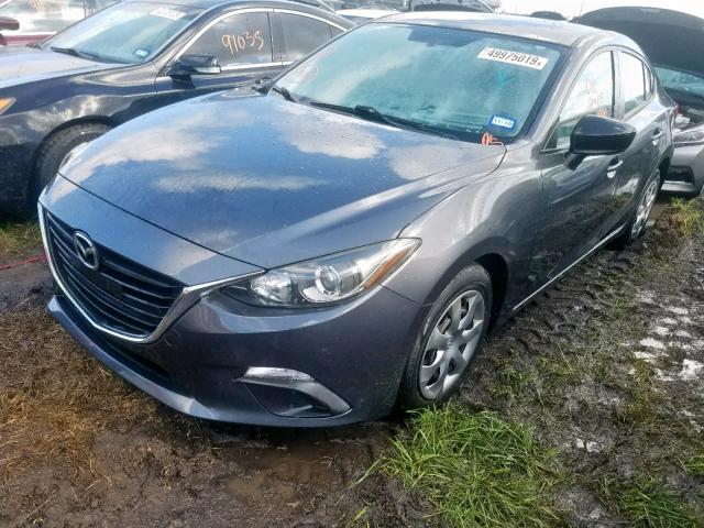 JM1BM1T78F1221747 - 2015 MAZDA 3 SV GRAY photo 2