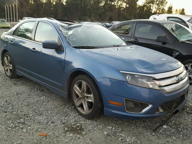 3FAHP0KC0AR231882 - 2010 FORD FUSION SPO BLUE photo 1