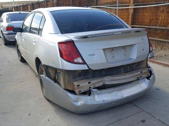 1G8AJ52F33Z119753 - 2003 SATURN ION LEVEL SILVER photo 9