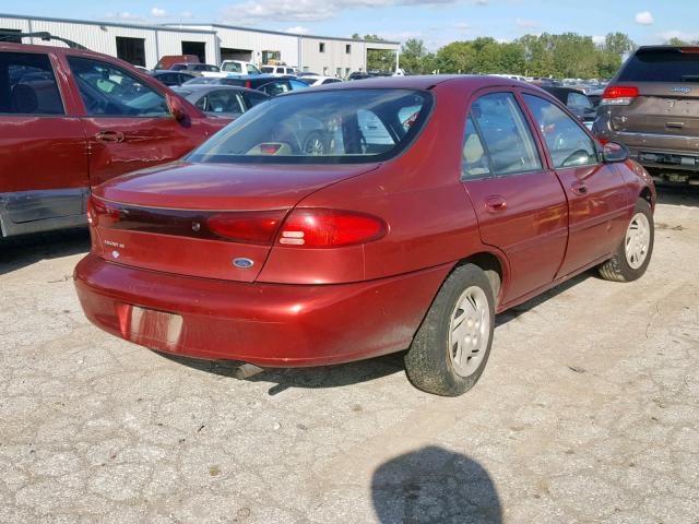 1FAFP13P3XW159208 - 1999 FORD ESCORT SE MAROON photo 4