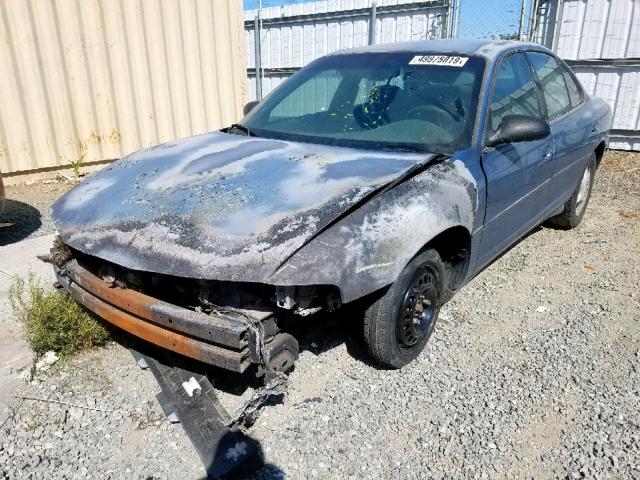 1G3WH52K1XF302614 - 1999 OLDSMOBILE INTRIGUE G BLUE photo 2