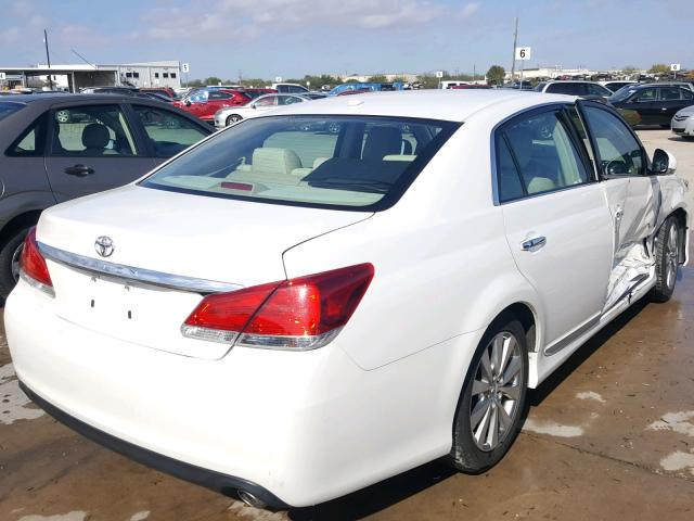 4T1BK3DB7BU410754 - 2011 TOYOTA AVALON BAS 白色 照片 4
