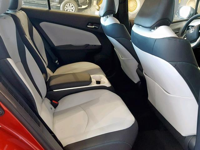 JTDKARFP8J3093400 - 2018 TOYOTA PRIUS PRIM 红色 照片 6