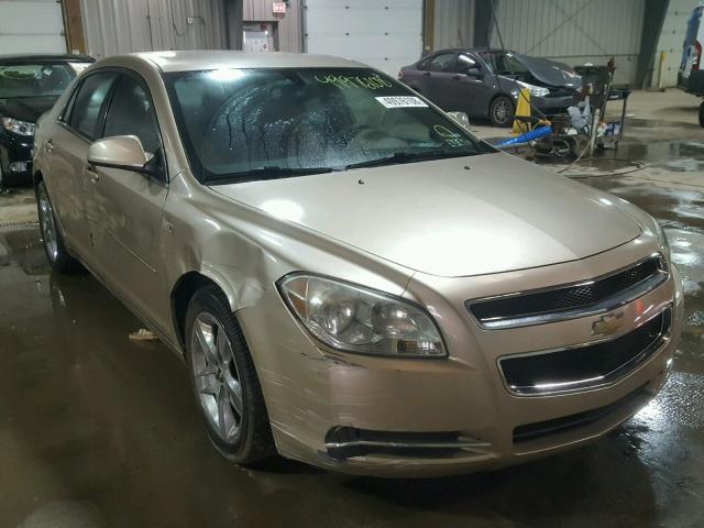 1G1ZH57B584187401 - 2008 CHEVROLET MALIBU 1LT BEIGE photo 1