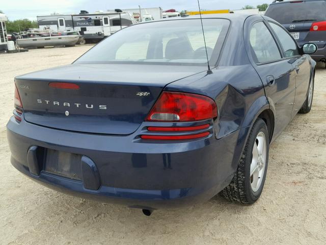 1B3EL46R26N192786 - 2006 DODGE STRATUS SX BLUE photo 4