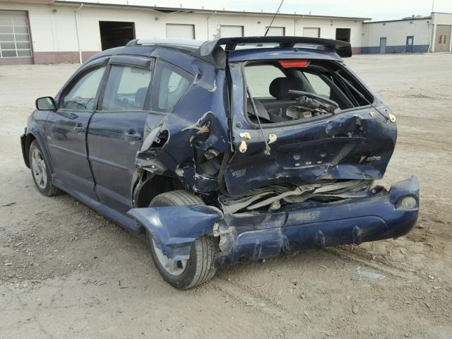 5Y2SL65826Z448620 - 2006 PONTIAC VIBE BLUE photo 3