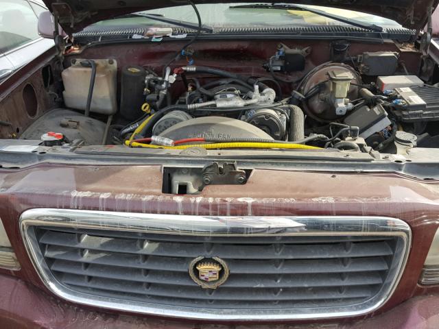 1GYEK13R3XR403213 - 1999 CADILLAC ESCALADE BURGUNDY photo 7