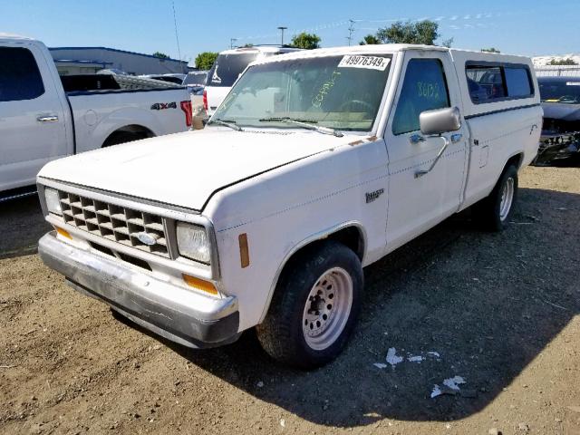 1FTCR10A1HUB03594 - 1987 FORD RANGER WHITE photo 2