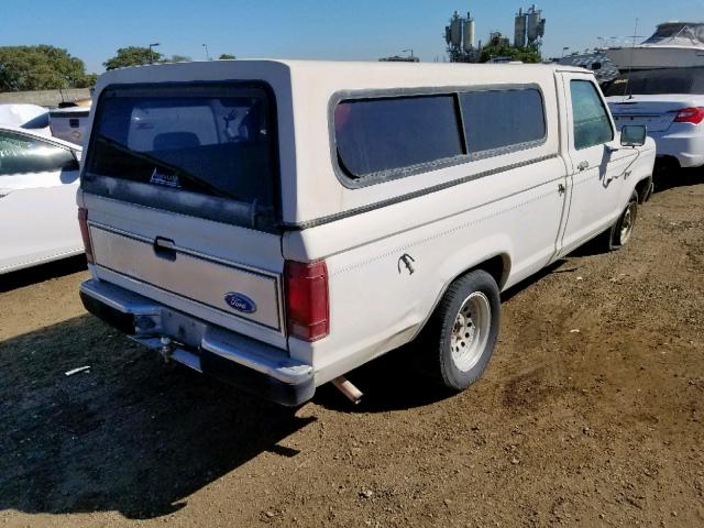 1FTCR10A1HUB03594 - 1987 FORD RANGER WHITE photo 4