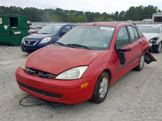 1FAFP33P81W319022 - 2001 FORD FOCUS LX RED photo 2