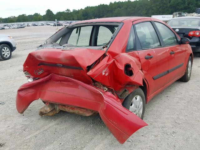 1FAFP33P81W319022 - 2001 FORD FOCUS LX RED photo 4