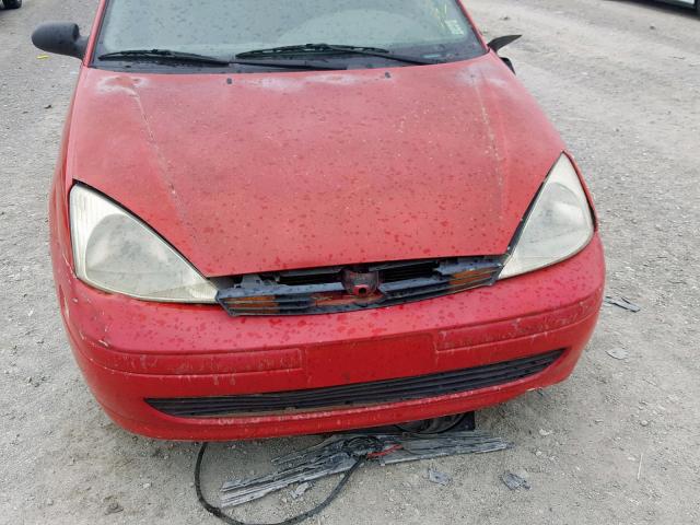 1FAFP33P81W319022 - 2001 FORD FOCUS LX RED photo 7