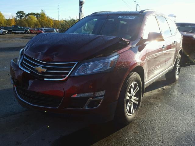 1GNKVHKD4HJ117215 - 2017 CHEVROLET TRAVERSE L RED photo 2