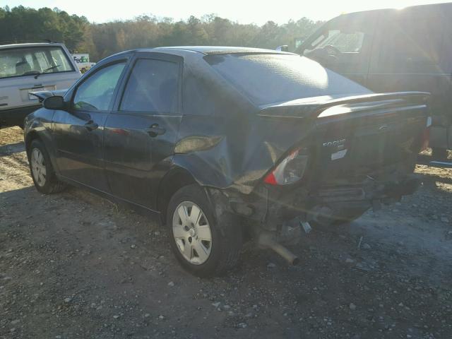 1FAFP34N37W316261 - 2007 FORD FOCUS ZX4 BLACK photo 3