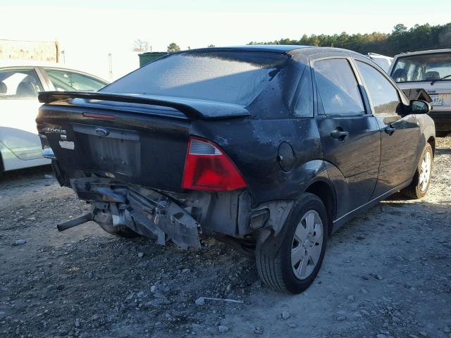 1FAFP34N37W316261 - 2007 FORD FOCUS ZX4 BLACK photo 4