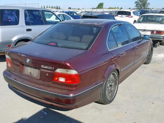 WBADE6328VBW57608 - 1997 BMW 540 I AUTO BURGUNDY photo 4