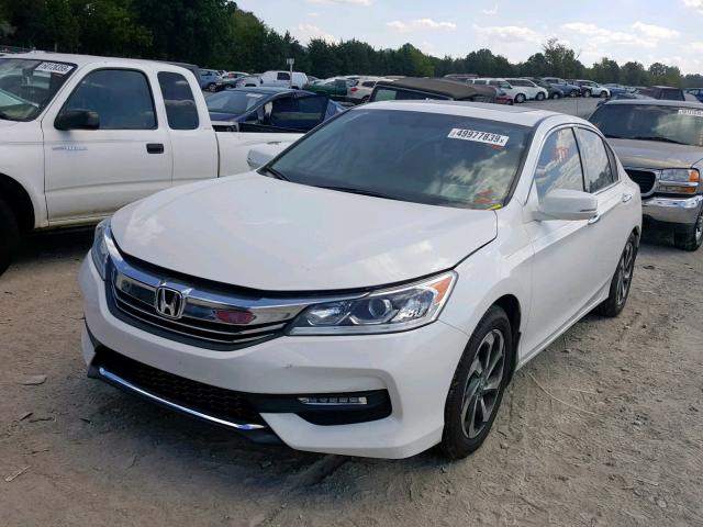 1HGCR3F87GA016168 - 2016 HONDA ACCORD EXL WHITE photo 2