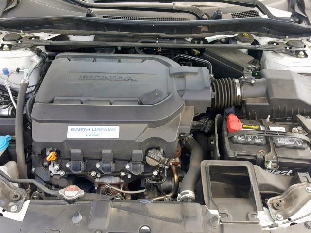 1HGCR3F87GA016168 - 2016 HONDA ACCORD EXL WHITE photo 7