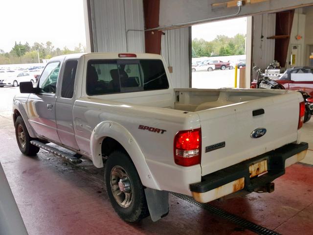 1FTKR4EE1APA21913 - 2010 FORD RANGER SUP WHITE photo 3