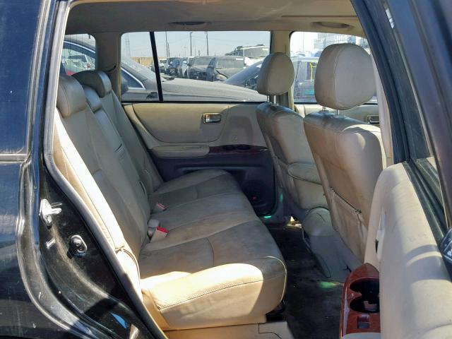 JTEEW21A460007934 - 2006 TOYOTA HIGHLANDER BLACK photo 6