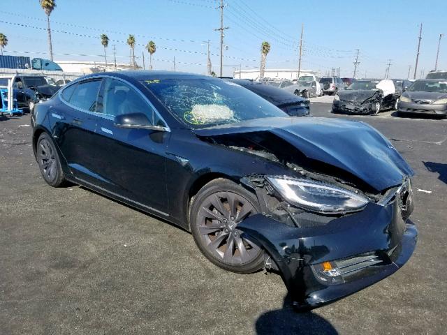 5YJSA1E27JF266530 - 2018 TESLA MODEL S أسود صورة 1