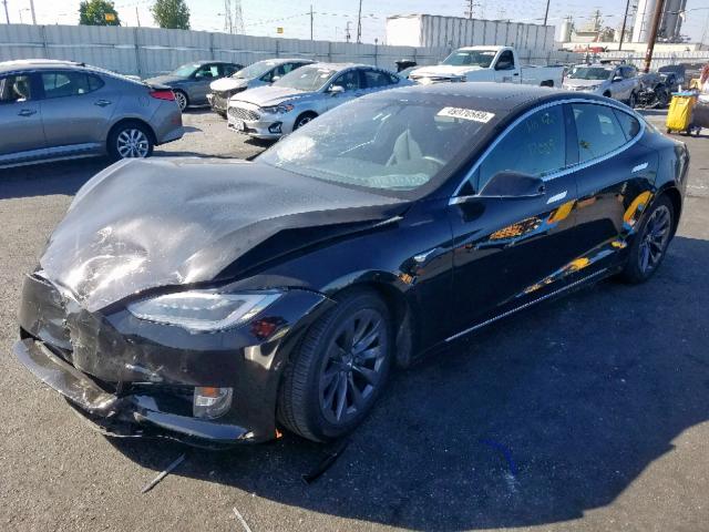 5YJSA1E27JF266530 - 2018 TESLA MODEL S أسود صورة 2
